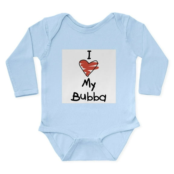 CafePress - I Love My Bubba Infant Creeper Body Suit - Long Sleeve Cotton Baby Bodysuit