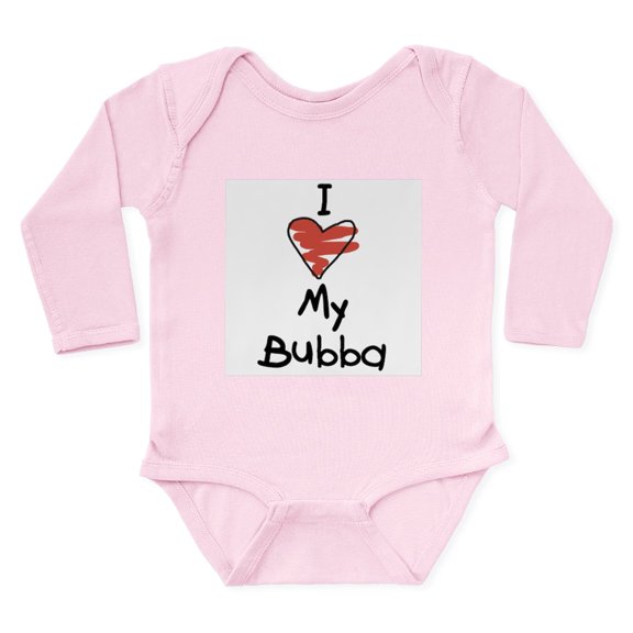 CafePress - I Love My Bubba Infant Creeper Body Suit - Long Sleeve Cotton Baby Bodysuit