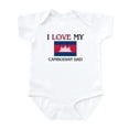 thumbnail image 1 of CafePress - I Love My Cambodian Dad Infant Bodysuit - Baby Light Bodysuit, Size Newborn - 24 Months, 1 of 4