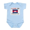 thumbnail image 1 of CafePress - I Love My Cambodian Dad Infant Bodysuit - Baby Light Bodysuit, Size Newborn - 24 Months, 1 of 4