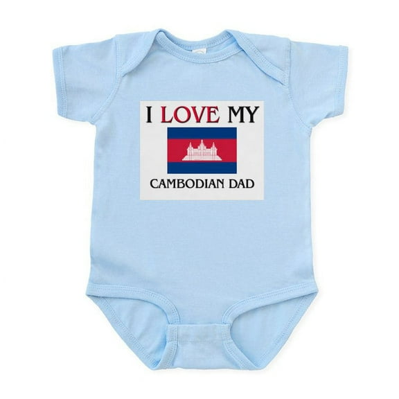 CafePress - I Love My Cambodian Dad Infant Bodysuit - Baby Light Bodysuit, Size Newborn - 24 Months