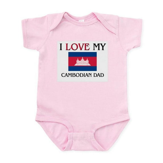 CafePress - I Love My Cambodian Dad Infant Bodysuit - Baby Light Bodysuit, Size Newborn - 24 Months