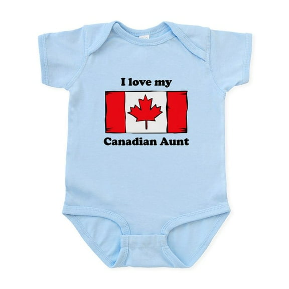 CafePress - I Love My Canadian Aunt Body Suit - Baby Light Bodysuit, Size Newborn - 24 Months