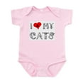thumbnail image 1 of CafePress - I Love My Cats / Heart Infant Bodysuit - Baby Light Bodysuit, Size Newborn - 24 Months, 1 of 4