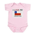 thumbnail image 1 of CafePress - I Love My Chilean Dad Infant Bodysuit - Baby Light Bodysuit, Size Newborn - 24 Months, 1 of 4