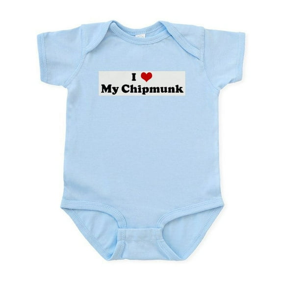 CafePress - I Love My Chipmunk Infant Bodysuit - Baby Light Bodysuit, Size Newborn - 24 Months