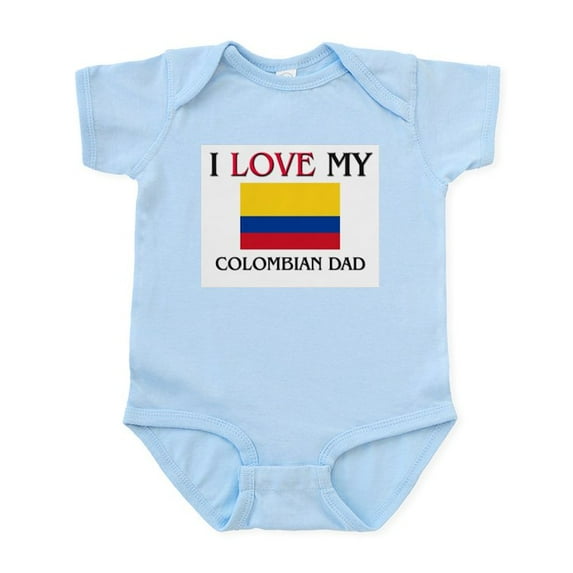 CafePress - I Love My Colombian Dad Infant Bodysuit - Baby Light Bodysuit, Size Newborn - 24 Months