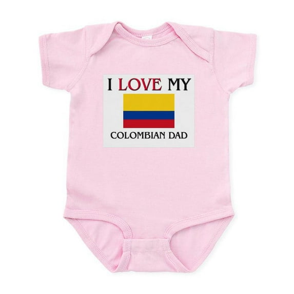 CafePress - I Love My Colombian Dad Infant Bodysuit - Baby Light Bodysuit, Size Newborn - 24 Months