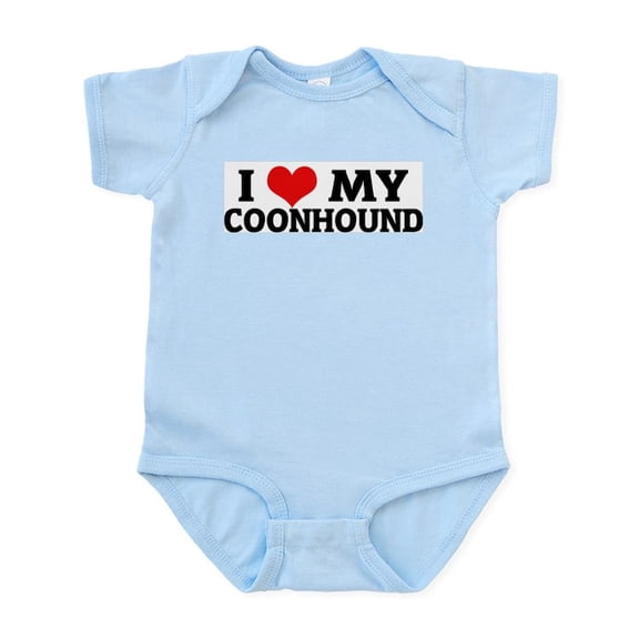 CafePress - I Love My Coonhound Infant Creeper - Baby Light Bodysuit, Size Newborn - 24 Months