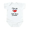 thumbnail image 1 of CafePress - I Love My Costa Rican Grandma Body Suit - Baby Light Bodysuit, Size Newborn - 24 Months, 1 of 4