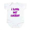 thumbnail image 1 of CafePress - I Love My Cousin Infant Bodysuit - Baby Light Bodysuit, Size Newborn - 24 Months, 1 of 4