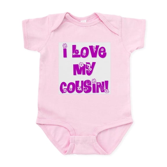 CafePress - I Love My Cousin Infant Bodysuit - Baby Light Bodysuit, Size Newborn - 24 Months