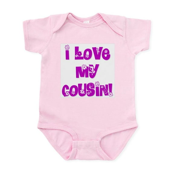 CafePress - I Love My Cousin Infant Bodysuit - Baby Light Bodysuit, Size Newborn - 24 Months