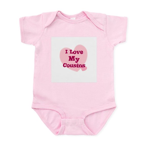 CafePress - I Love My Cousins Infant Creeper - Baby Light Bodysuit, Size Newborn - 24 Months