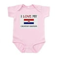 thumbnail image 1 of CafePress - I Love My Croatian Grandpa Infant Bodysuit - Baby Light Bodysuit, Size Newborn - 24 Months, 1 of 4