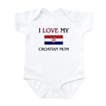 thumbnail image 1 of CafePress - I Love My Croatian Mom Infant Bodysuit - Baby Light Bodysuit, Size Newborn - 24 Months, 1 of 4