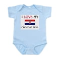 thumbnail image 1 of CafePress - I Love My Croatian Mom Infant Bodysuit - Baby Light Bodysuit, Size Newborn - 24 Months, 1 of 4