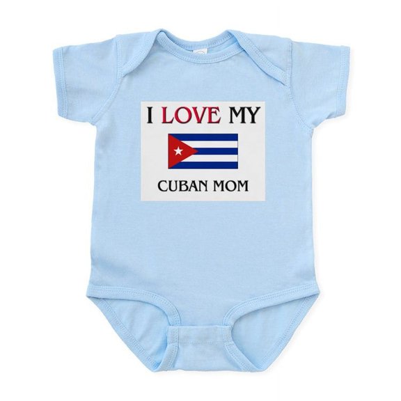 CafePress - I Love My Cuban Mom Infant Bodysuit - Baby Light Bodysuit, Size Newborn - 24 Months