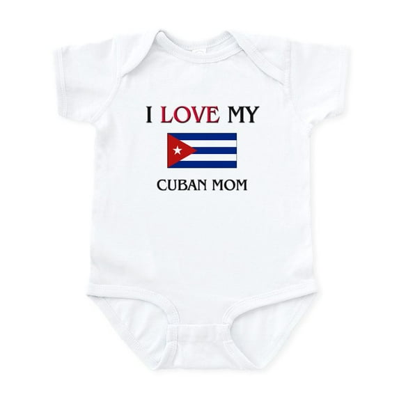 CafePress - I Love My Cuban Mom Infant Bodysuit - Baby Light Bodysuit, Size Newborn - 24 Months