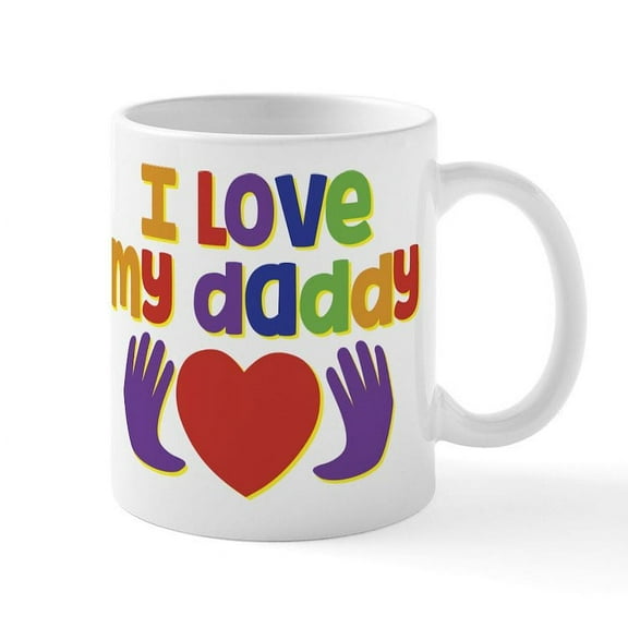 CafePress - I Love My Daddy - 11 oz Ceramic Mug - Novelty Coffee Tea Cup