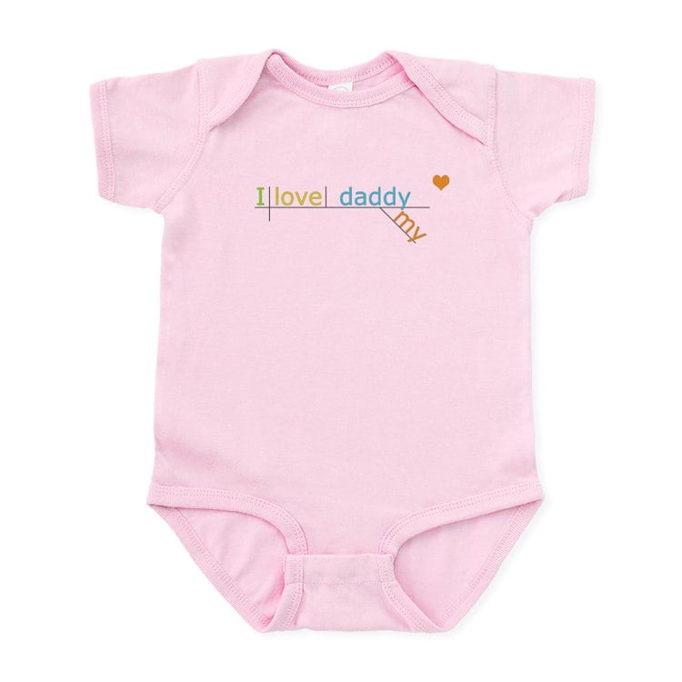 CafePress - I Love My Daddy Baby Onesie Body Suit - Baby Light Bodysuit, Size Newborn - 24 Months