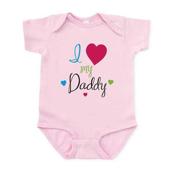 CafePress - I Love My Daddy! Body Suit - Baby Light Bodysuit, Size Newborn - 24 Months