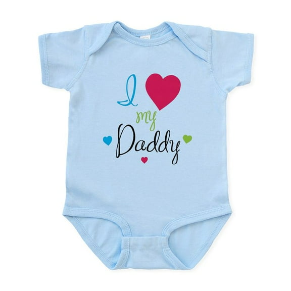 CafePress - I Love My Daddy! Body Suit - Baby Light Bodysuit, Size Newborn - 24 Months