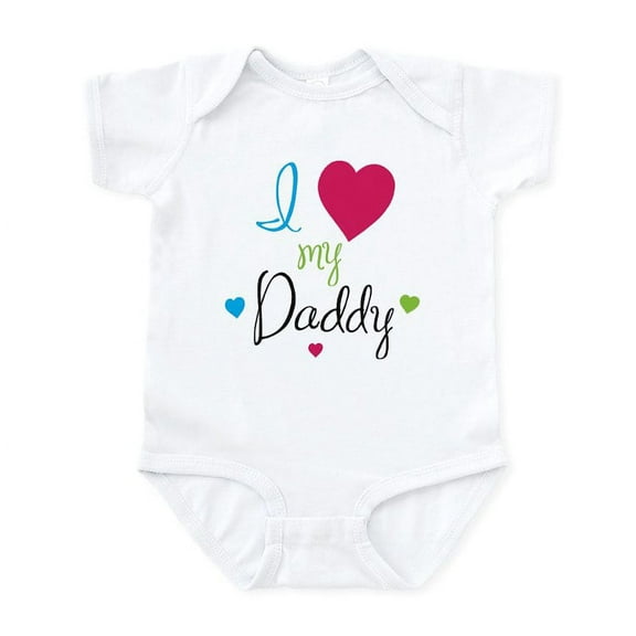 CafePress - I Love My Daddy! Body Suit - Baby Light Bodysuit, Size Newborn - 24 Months