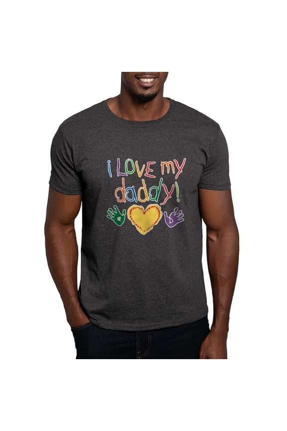 - I Love My Daddy Dark T Shirt - Men's Classic Graphic Cotton T-Shirt