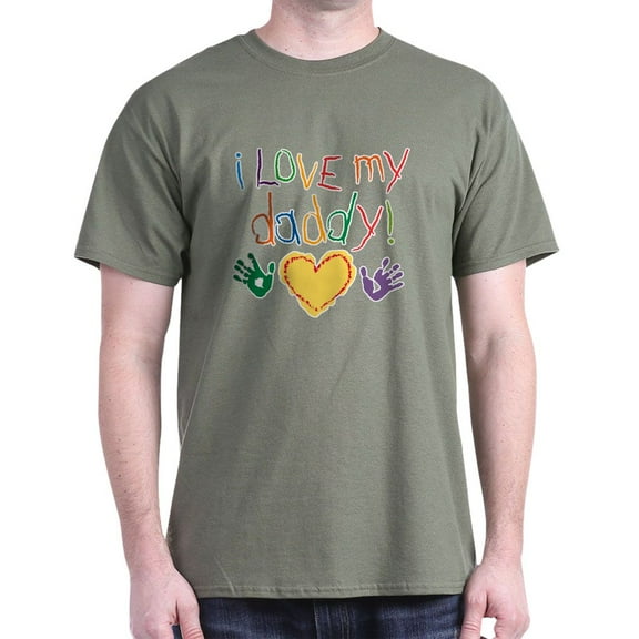 CafePress - I Love My Daddy Dark T Shirt - Men's Classic Graphic Cotton T-Shirt