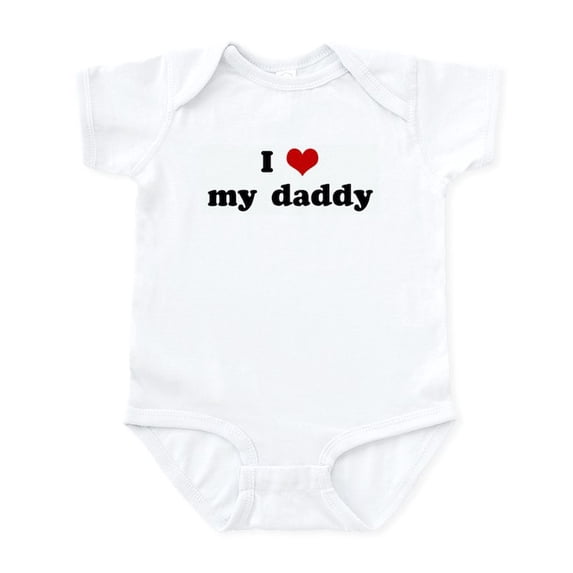 CafePress - I Love My Daddy Infant Bodysuit - Baby Light Bodysuit, Size Newborn - 24 Months