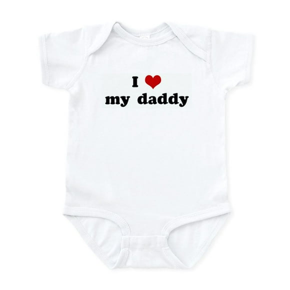 - I Love My Daddy Infant Bodysuit - Baby Light Bodysuit, Size Newborn - 24 Months