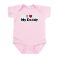 thumbnail image 1 of CafePress - I Love My Daddy Infant Bodysuit - Baby Light Bodysuit, Size Newborn - 24 Months, 1 of 4