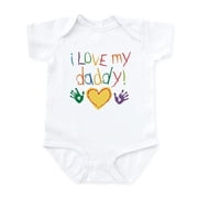 CafePress - I Love My Daddy Infant Bodysuit - Baby Light Bodysuit, Size Newborn - 24 Months