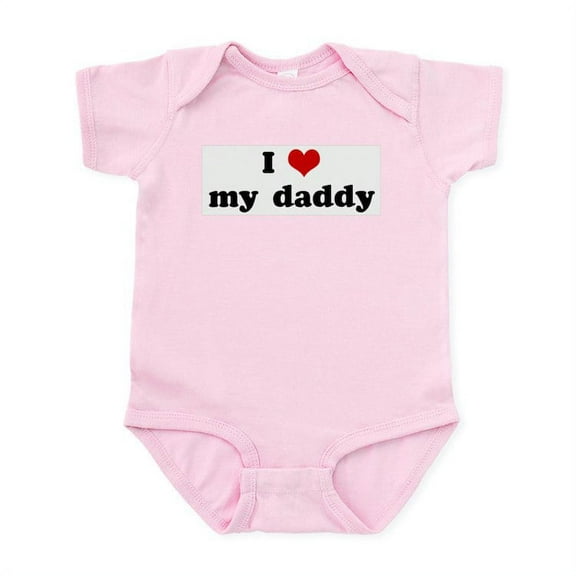 CafePress - I Love My Daddy Infant Bodysuit - Baby Light Bodysuit, Size Newborn - 24 Months