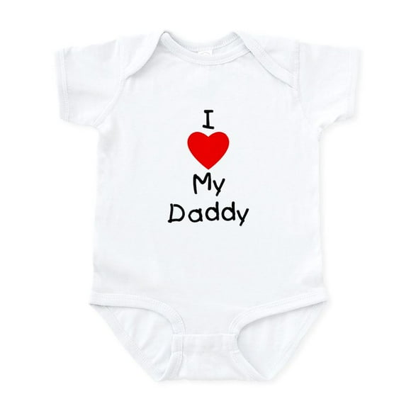 - I Love My Daddy Infant Bodysuit - Baby Light Bodysuit, Size Newborn - 24 Months