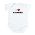 thumbnail image 1 of CafePress - I Love My Daddy Infant Bodysuit - Baby Light Bodysuit, Size Newborn - 24 Months, 1 of 4