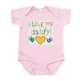thumbnail image 1 of CafePress - I Love My Daddy Infant Bodysuit - Baby Light Bodysuit, Size Newborn - 24 Months, 1 of 4