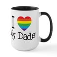 thumbnail image 1 of CafePress - I Love My Dads - 15 oz Ceramic Large White Novelty Mug, 1 of 4