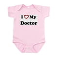 thumbnail image 1 of CafePress - I Love My Doctor Infant Bodysuit - Baby Light Bodysuit, Size Newborn - 24 Months, 1 of 4