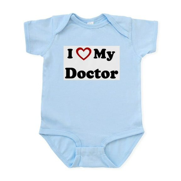 CafePress - I Love My Doctor Infant Bodysuit - Baby Light Bodysuit, Size Newborn - 24 Months