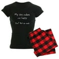 thumbnail image 1 of CafePress - I Love My Dog You Not So Much Women's Dark Pajamas - Women's Short Sleeve Print T-Shirt and Pants Dark Cotton Pajama Set, 1 of 7