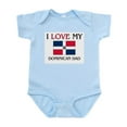 thumbnail image 1 of CafePress - I Love My Dominican Dad Infant Bodysuit - Baby Light Bodysuit, Size Newborn - 24 Months, 1 of 4