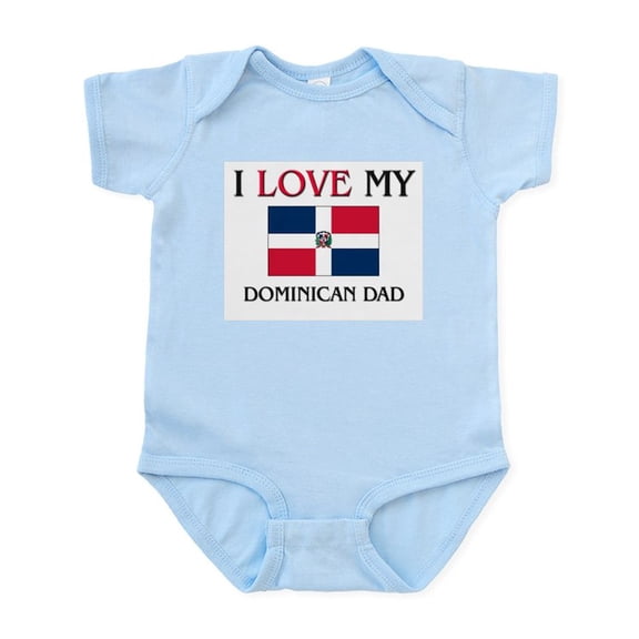 CafePress - I Love My Dominican Dad Infant Bodysuit - Baby Light Bodysuit, Size Newborn - 24 Months