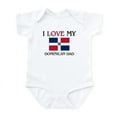 thumbnail image 1 of CafePress - I Love My Dominican Dad Infant Bodysuit - Baby Light Bodysuit, Size Newborn - 24 Months, 1 of 4