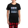 thumbnail image 1 of CafePress - I Love My Doodle Box Font Women's Dark Pajamas - Women's Short Sleeve Print T-Shirt and Pants Dark Cotton Pajama Set, 1 of 7