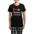thumbnail image 1 of CafePress - I Love My Doodle Dark Women's Dark Pajamas - Women's Short Sleeve Print T-Shirt and Pants Dark Cotton Pajama Set, 1 of 7