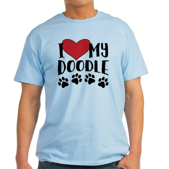 CafePress - I Love My Doodle Light T Shirt - Men's Classic Graphic T-Shirt