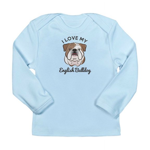 CafePress - I Love My English Bulld Long Sleeve Infant T Shirt - Long Sleeve Infant T-Shirt