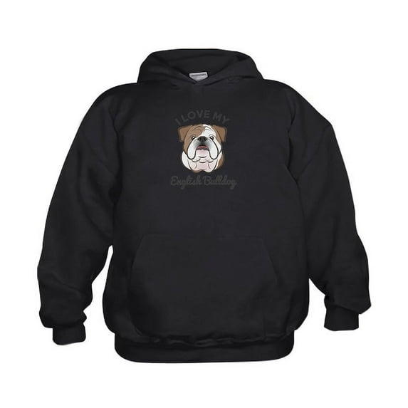 CafePress - I Love My English Bulldog - Kids Hooded Sweatshirt, Classic Hoodie
